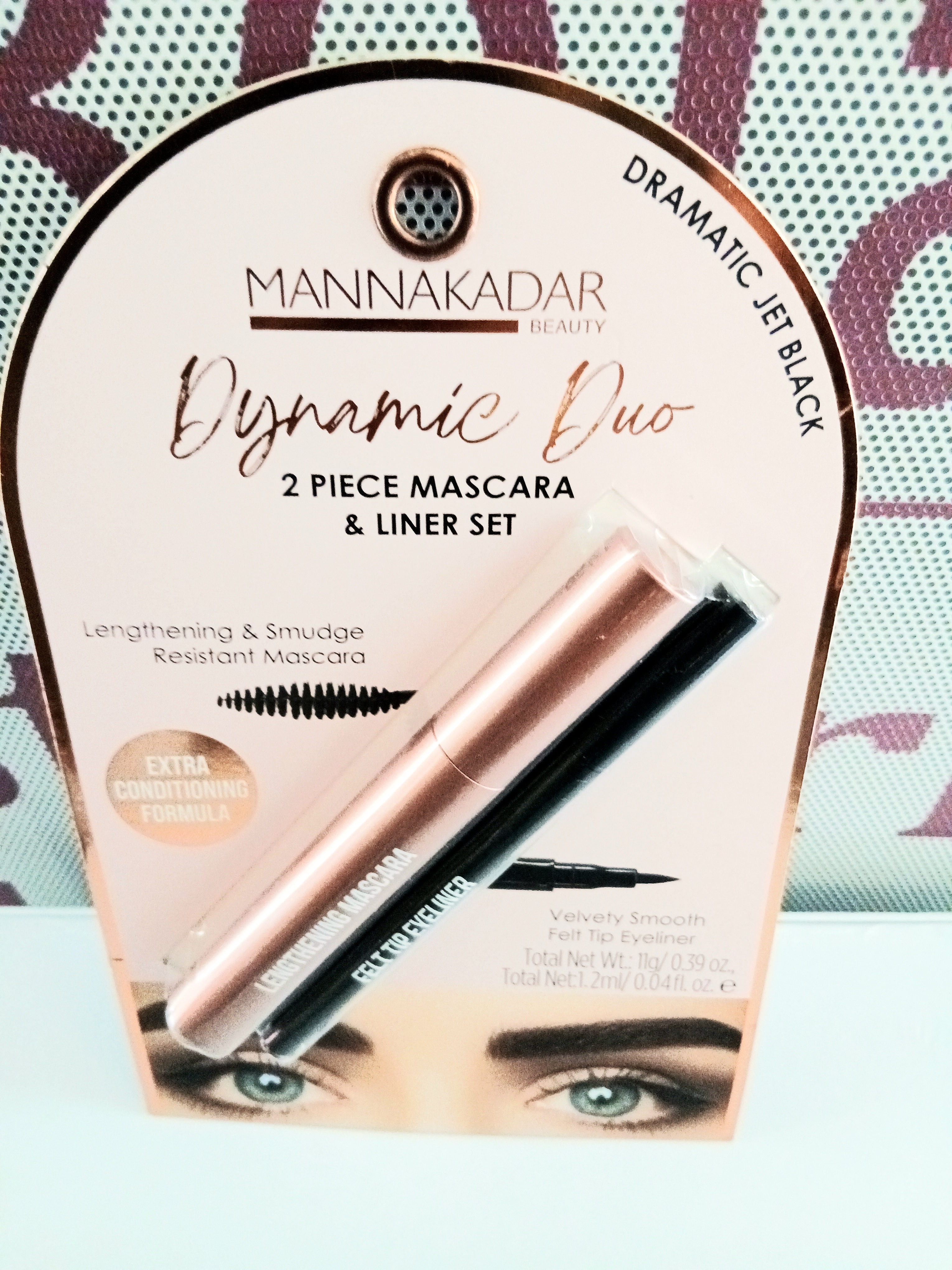 Manna Kadar Dynamic Duo Eyeliner & Mascara Set Dramatic Jet Black