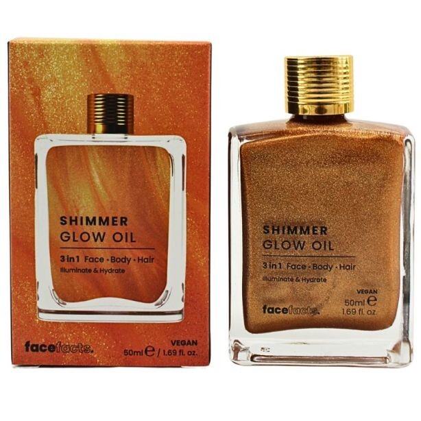 Face Facts Shimmer Glow Oil 3in1